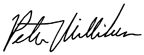 Signature de Peter Milliken