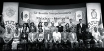 Photo du groupe des participants de la XVe Réunion interparlementaire Canada-Mexique