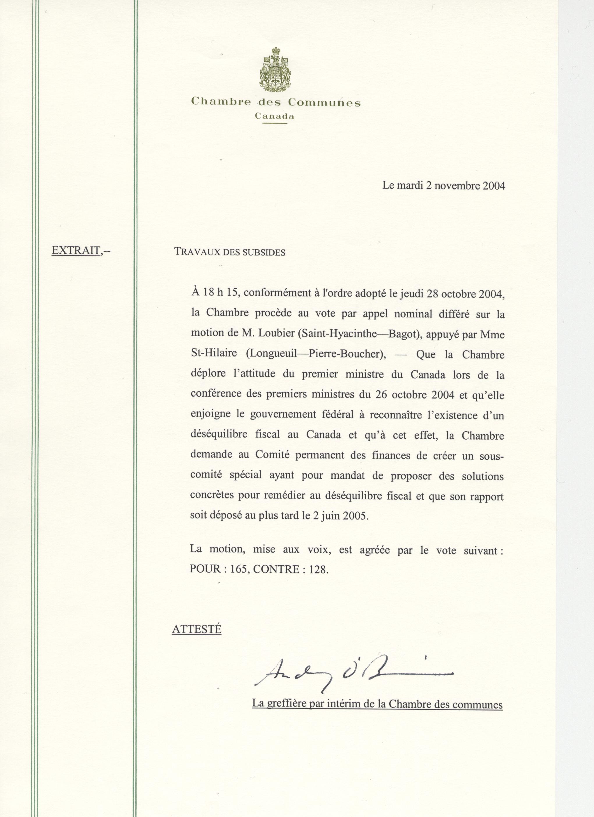 Travaux des Subsides