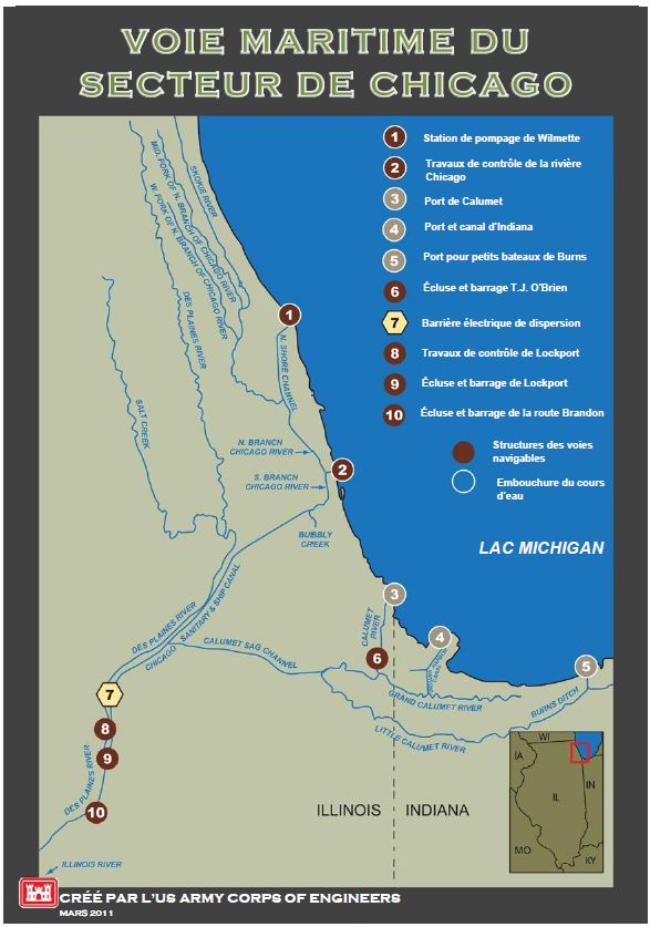 Voie maritime du secteur de Chicago