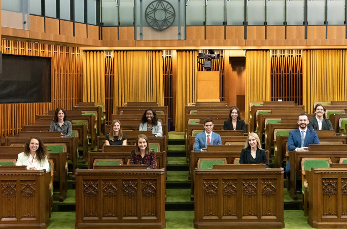 Parliamentary Internship Programme participants