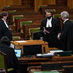 Le Président de la Chambre des communes du Canada en attendant le début du vote – le 15 avril 2021