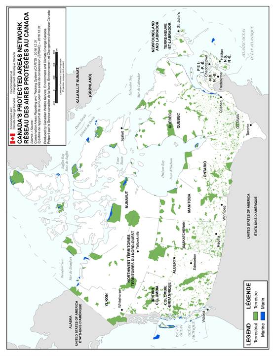 RÉSEAU DES AIRES PROTÉGÉES AU CANADA