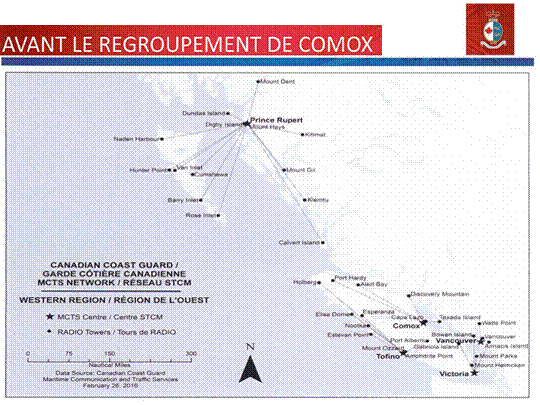 avant le regroupement de comox