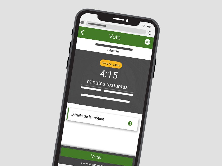 L'application de vote électronique