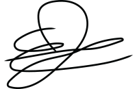 Signature du greffier de la Chambre des communes