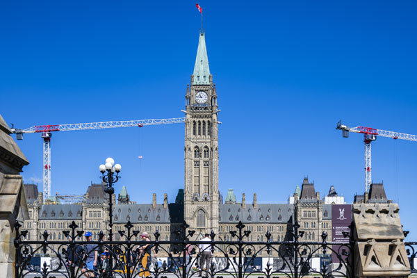 Rénovations à l'Édifice du parlement